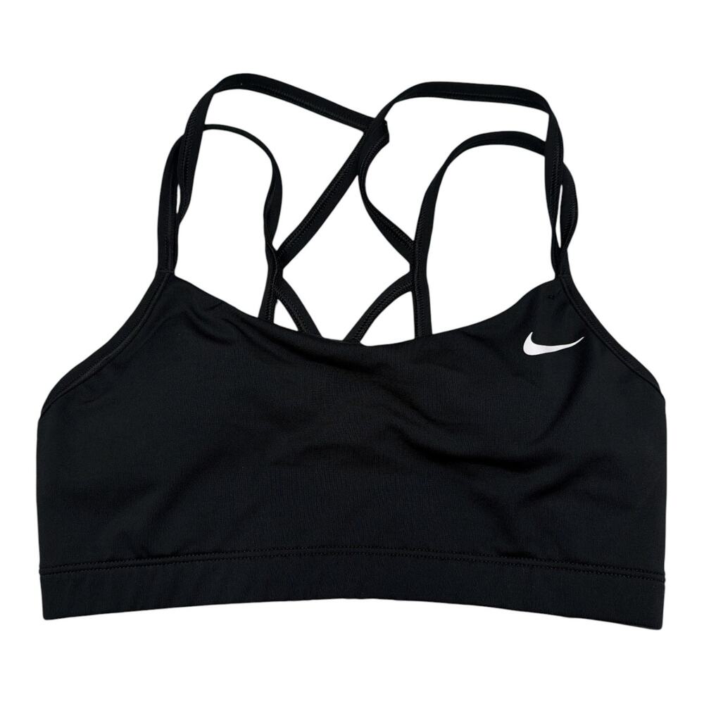 Nike Womens Black Padded Strappy Sports Bra Size M